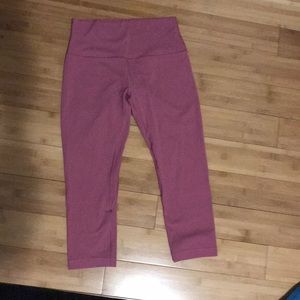 Lululemon pink align leggings size 8
